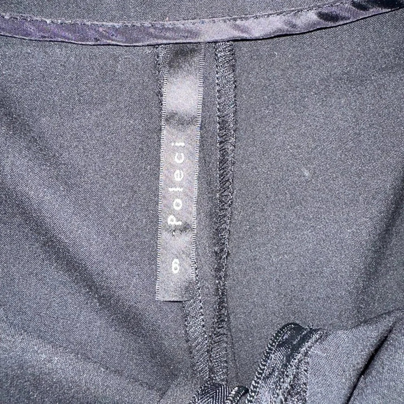 ANTHROPOLOGIE POLECI Slacks Dress Pants Tapered Leg w Fold Over D Ring Detail -6 - Picture 6 of 6